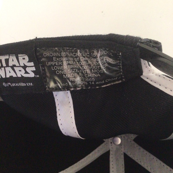 STAR WARS THE FORCE AWAKENS GORRA VII BLACK SNAPBACK HAT OSFM - Picture 12 of 15